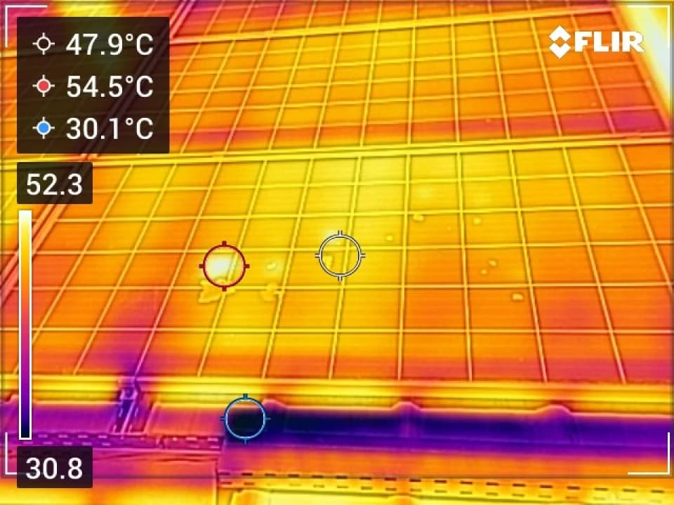 Les points d’échauffement : Souci courant des panneaux solaires